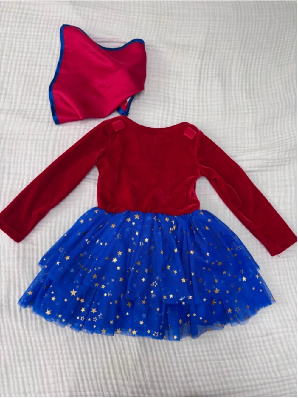 Baby Wonder Woman Superhero Costume Red Blue 18-24M Velvet Sparkle